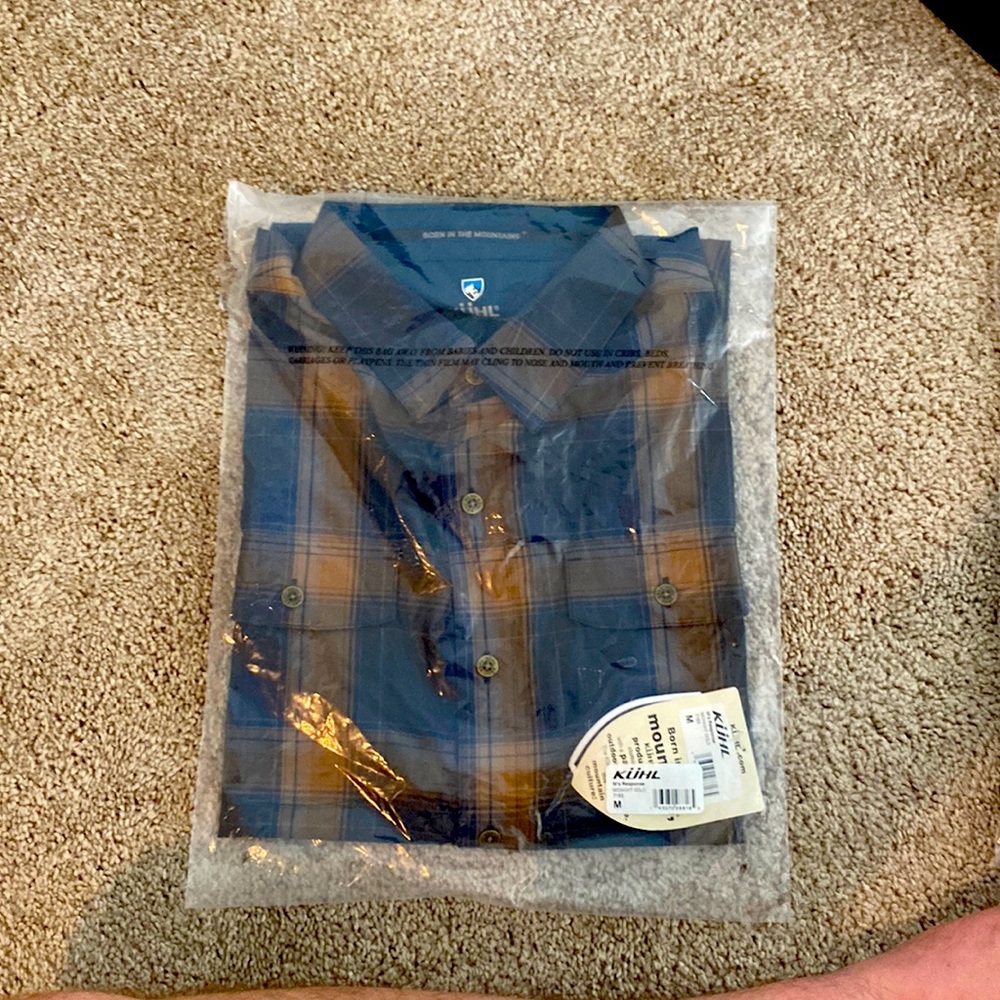 Kuhl mens button up short sleeve shirt